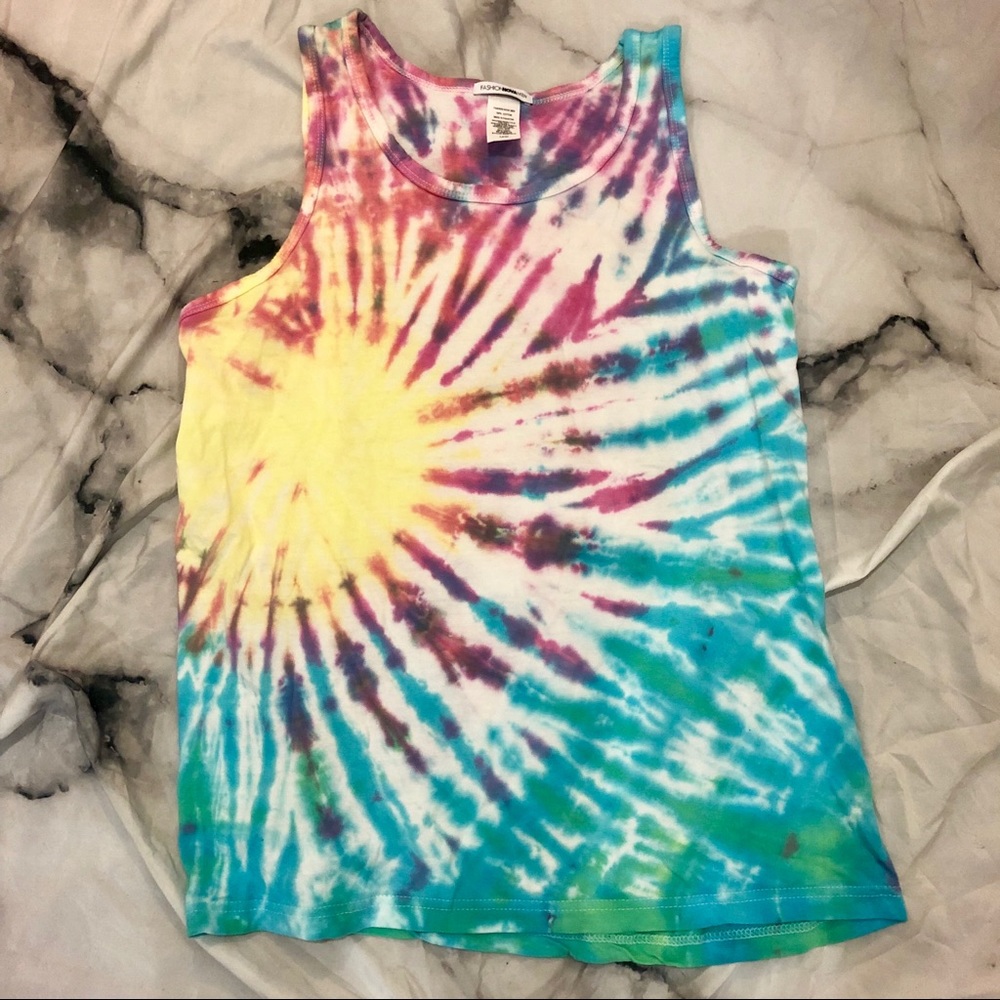 NWOT Fashion Nova MEN Tie Dye tank